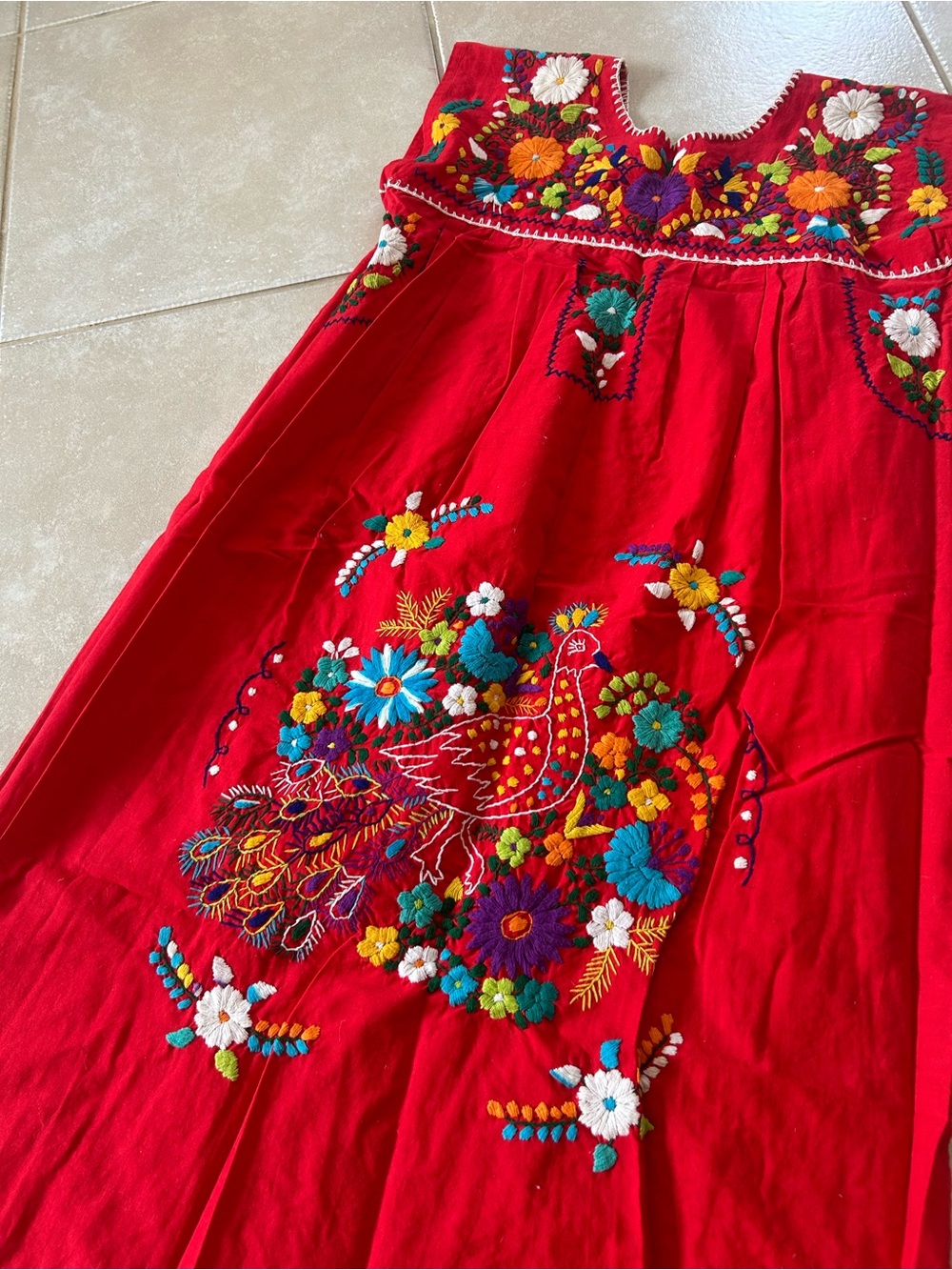 Embroidered Floral Dress - Picture 2 of 5